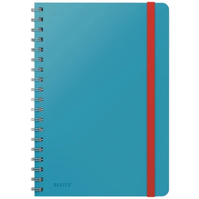 Afbeelding van Notitieboek Leitz Cosy B5 160blz 100gr spiraal lijn blauw
