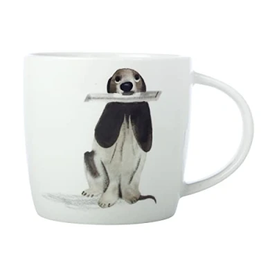 Afbeelding van Maxwell &amp; Williams DX1064 Best Furry Friends porseleinen beker, meerkleurig, 400 ml, in geschenkdoos