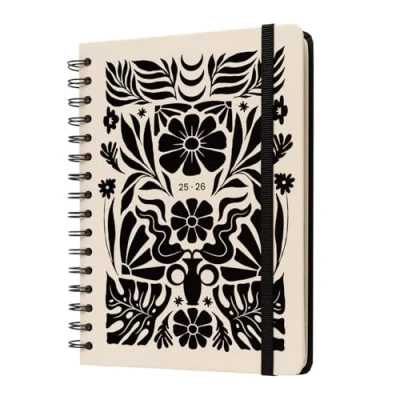 Afbeelding van Kokonote A5 Academic Diary 2025 2026 Week To View Nordic Planner With Stickers, Student Essentials For University, Back School Supplies