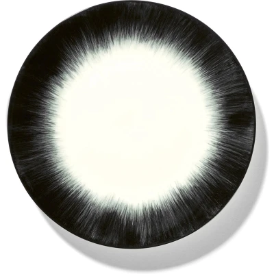 Afbeelding van Serax Dé Tableware By Ann Demeulemeester Ontbijtbord Ø17,5 Set Van 2 White/Black 4