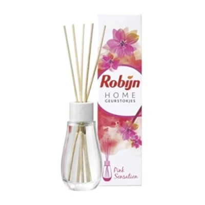 Afbeelding van Robijn Home geurstokjes, roze sensatie, 45 ml, verpakking van 3 stuks