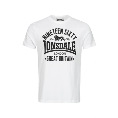 Afbeelding van Lonsdale Tshirt print, Heren, Maat: 4XL, White/black