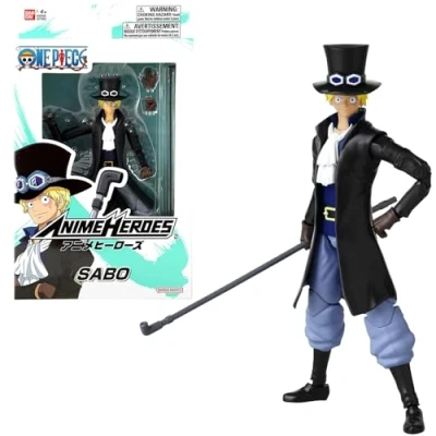 Afbeelding van Bandai Anime Heroes Actiefiguur One Piece Sabo 17 cm Three Sword Style Officieel gelicentieerd product Handbeweegbaar figuur Speelgoed voor kinderen vanaf 4 jaar 37009