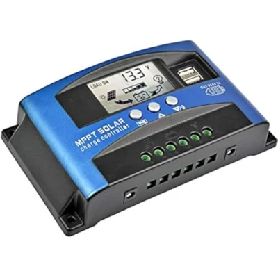 Afbeelding van SUNYIMA 50A Mppt Solar Laadregelaar met LCD scherm Dual USB Meerdere Load Control Modes, Nieuwe Technische Maximale Oplaadstroom (50A)