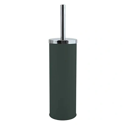 Afbeelding van MSV Toiletborstel in houder/wc borstel metaal donkergroen 38 cm Toiletborstels