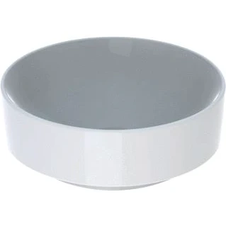 Afbeelding van Geberit VariForm opzetwastafel rond wit (40 x 40 cm) zonder kraangat,