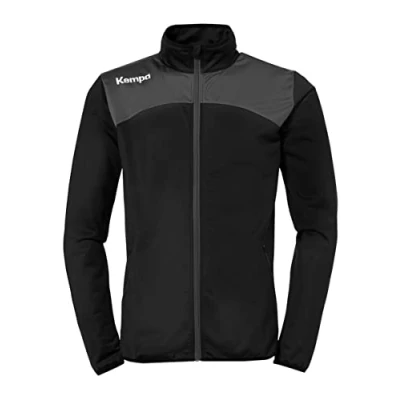 Afbeelding van Kempa Emotion 2.0 Polyesterjack Kind Zwart Antraciet Maat 116