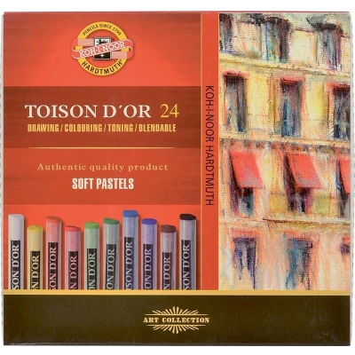 Afbeelding van Pastelkrijt Koh I Noor Toison 8514 rond 24 stuks assorti