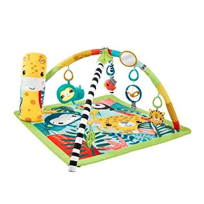 Afbeelding van Fisher Price Baby Gym 3 in 1 Jungle speelgoed 0 tot 6 maanden