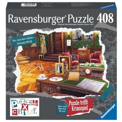Afbeelding van Ravensburger Puzzle X Crime Ein mörderischer Geburtstag 406 Teile Krimispiel für 1 4 Spieler