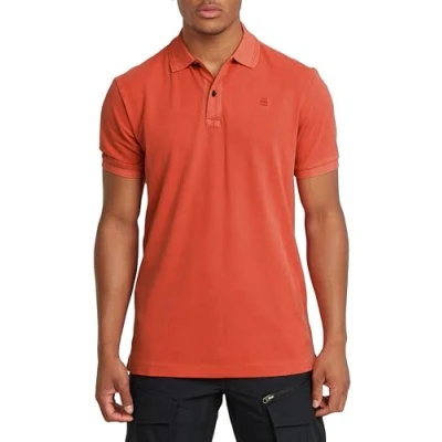 Afbeelding van G STAR Dunda Overdyed Poloshirt, Heren, Maat: Small, Lt antic red gd