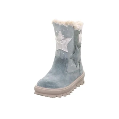 Afbeelding van Superfit Flavia warm gevoerde Gore tex sneeuwlaarzen voor meisjes, lichtgroen zilver 7500, 31 EU Smal