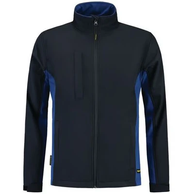 Afbeelding van Tricorp 402002 Softshell Bicolor Marineblauw/Koningsblauw
