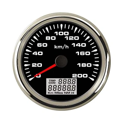 Afbeelding van ELING Auto Motorfiets GPS Snelheidsmeter Velometer 0 200KM/H Snelheid Kilometerteller Kilometerstand Met Backlight 85mm