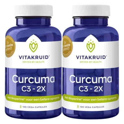 Afbeelding van 2x Vitakruid Curcuma C3 120 vegacapsules