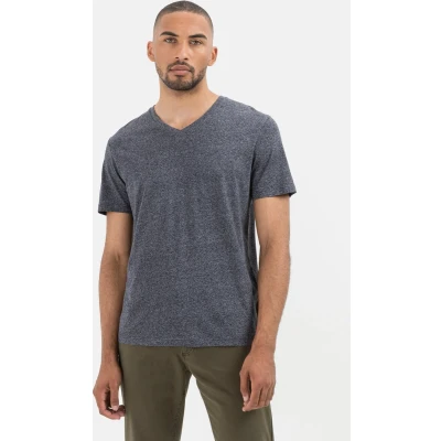 Afbeelding van camel active Kurzarm Tshirt basic, Heren, Maat: Small, Night blue