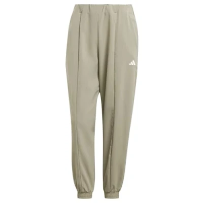 Afbeelding van adidas Dames AEROREADY Train Essentials Minimal Branding Woven Pants, silver pebble, XS Short