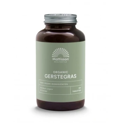Afbeelding van Mattisson HealthStyle Gerstegras Barley Grass Tabletten 350TB