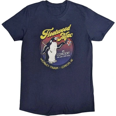 Afbeelding van Fleetwood Mac Wembley 2019 Heren T shirt L Blauw