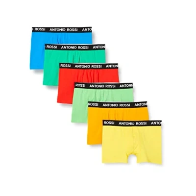 Afbeelding van ANTONIO ROSSI (3/6 Pack) Heren Getailleerde Boxer Hipsters Boxers Shorts Multipack met Elastische Tailleband Katoen Rijk, Comfortabel Ondergoed, Neon (6 stuks), XL