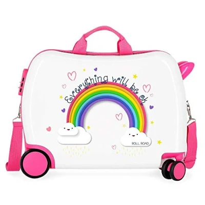 Afbeelding van Arcoiris Everything ok kinderkoffer met multidirectionele wielen