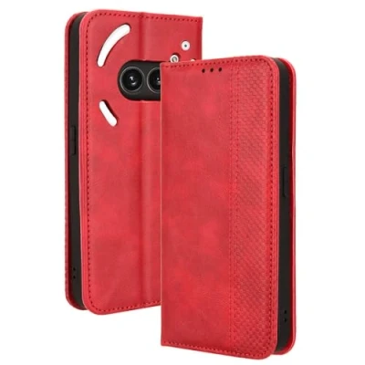 Afbeelding van COMAKU Nothing Phone (2a) Telefoonhoesje Flip hoesje met Portemonnee en Standaard Beschermende Case Cover Perfecte Pasvorm Rood