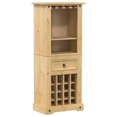 Afbeelding van Wijnrek Corona 56x35x120 cm massief grenenhout
