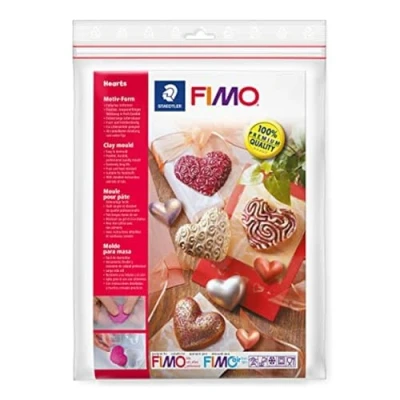 Afbeelding van FIMO kleivorm Hartjes 8 motieven