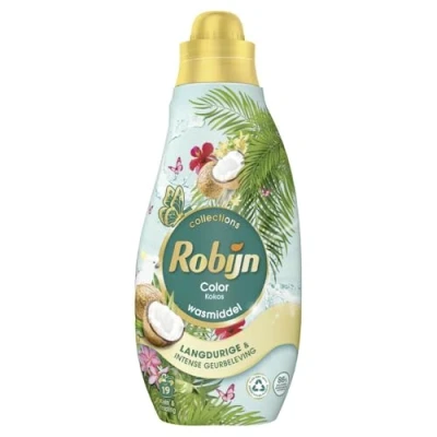 Afbeelding van 2+3 gratis: Robijn Klein &amp; Krachtig Wasmiddel Kokos Sensation 19 Wasbeurten 665 ml