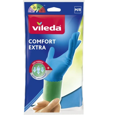 Afbeelding van Vileda Handschoenen Comfort Extra Medium 1 paar