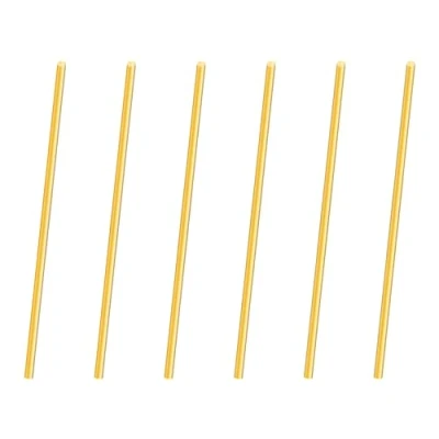 Afbeelding van iMeistek 2 mm messing staaf, 100 lengte metaal massief rond staaf voor RC modellen DIY knutselen (6 stuks)