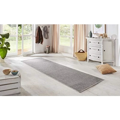 Afbeelding van Loper Sisal 80x250cm Grijs Landelijk Vloerkleed 123vloerkleed.nl is de online webshop voor vloerkleden en woonaccessoires.