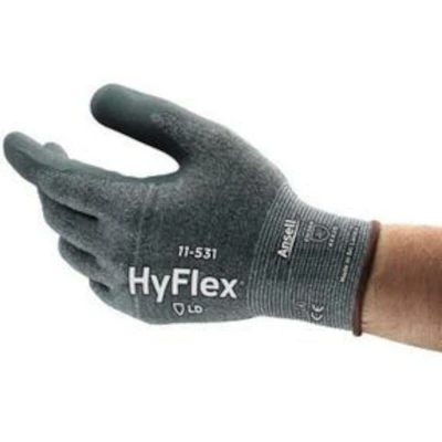 Afbeelding van Handschoen Hyflex 11 531, Maat 10 Nitril Zwart Grijs per 12