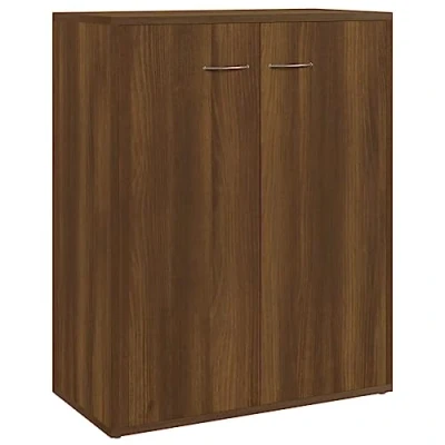 Afbeelding van vidaXL Dressoir 60x30x75 cm bewerkt hout bruin eikenkleur, kast, opbergkast, bijzetkast, wandkast, houten opslagkast, kasten, wandkasten