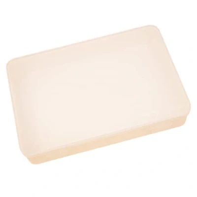 Afbeelding van Craftelier Opbergdoos voor scrapbooking en knutselmaterialen met transparant deksel, stapelbaar dezelfde dozen, afmetingen 26,5 cm x 17,8 4,2 cm, wit