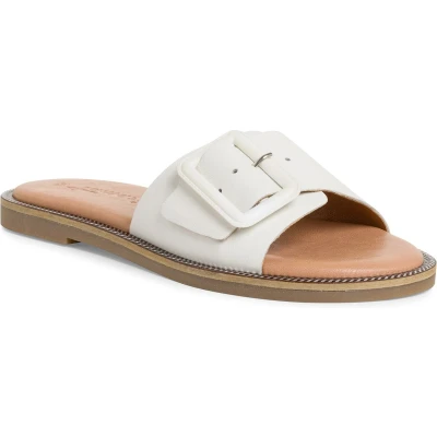 Afbeelding van Tamaris MIT Touchit Muiltjes, Dames, Maat: 42, White leather Leer