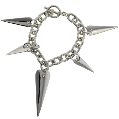 Afbeelding van Behave Armband zilver kleur bedelarmband met tandjes 16.5 cm