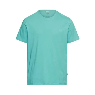 Afbeelding van camel active Basic T shirt made of pure cotton Maat menswear XL Turquoise