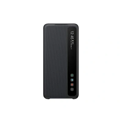 Afbeelding van Samsung Galaxy S20 Hoesje Kunststof Bookcase Zwart Telefoonhoesje