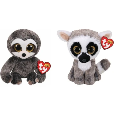 Afbeelding van Ty Knuffel Beanie Boo&quot;;s Dangler Sloth &amp; Linus Lemur