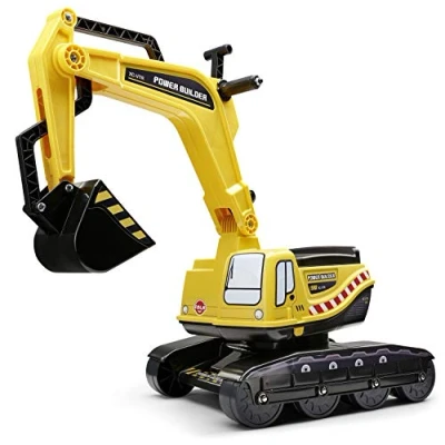 Afbeelding van Falk Power Builder Graafmachine Geel/Zwart Kunststof/Staal Voor Kinderen van 3 7 jaar Werkende Stoel Max. Draaggewicht: 50 kg 85x38x67 cm
