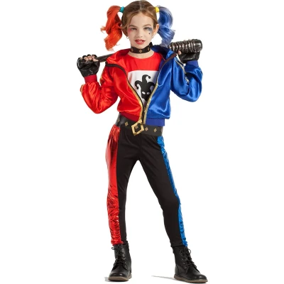 Afbeelding van Boland Kostuum Jester Fatale (10 12 jaar) Kinderen Bekend personage Halloween Carnaval Horror