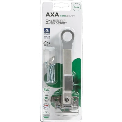 Afbeelding van Raamuitzetter AXA (SKG**, Cilinder, Wegdraaibaar, Klep en uitzetramen, Zilver)