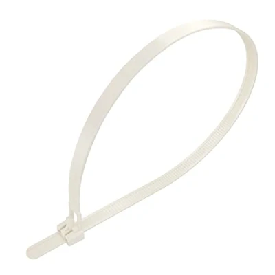 Afbeelding van Intervisio Witte Hersluitbare Kabelbinders Extra lang 540 mm x 7.6 Herbruikbaar Tie Wraps 540mm Hoge kwaliteit Premium Nylon Losneembaar Wit 100 stuks
