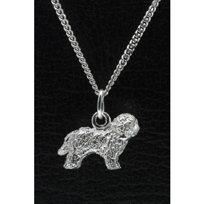 Afbeelding van Zilveren Bobtail met staart ketting hanger groot