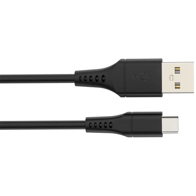 Afbeelding van USB kabel 2.0 A naar C 60W, vernikkeld, TPE 1 meter