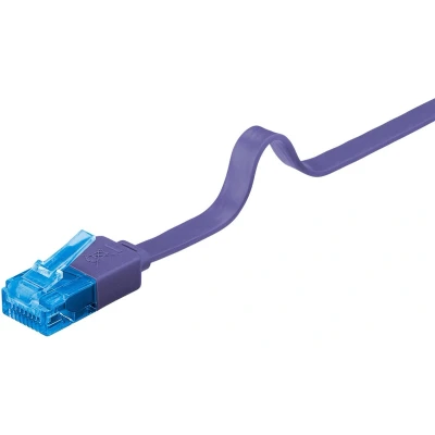 Afbeelding van Goobay CAT 6A Flat Patch Cable U/UTP, violet 0.5 m
