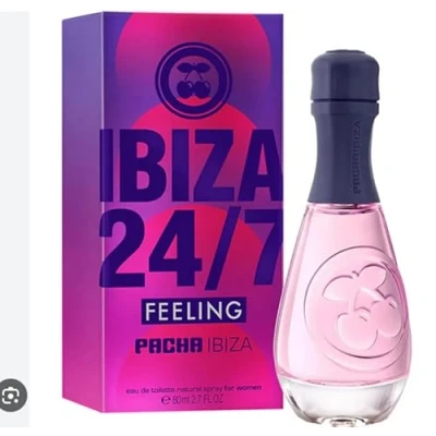 Afbeelding van Pacha Ibiza Perfumes Feeling 24/7 voor haar, eau de toilette dames, langdurig, elegant, fris en jeugdig, bloemige, amberkleurige fruitige noten, ideaal dag, 80 ml
