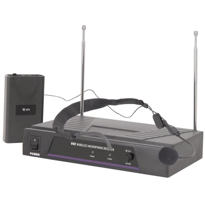 Afbeelding van Qtx VN1 draadloos headset microfoon systeem VHF