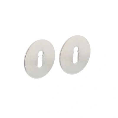 Afbeelding van Intersteel rozetten met sleutelgat zelfklevend plat 55x2mm RVS